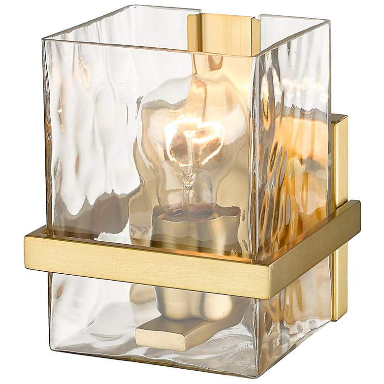 Image 4 Bennington 7" High Modern Gold Wall Sconce more views