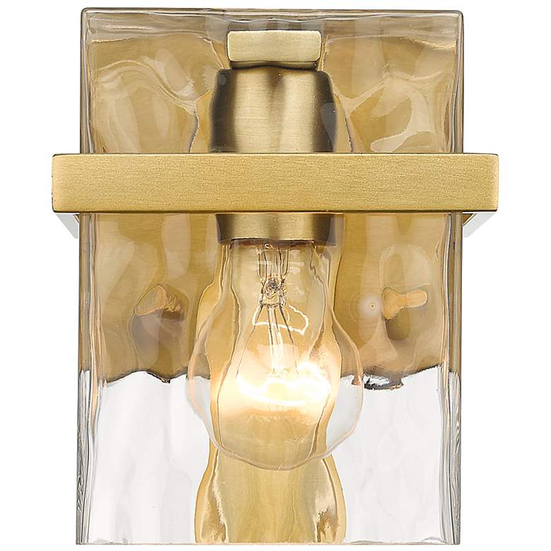 Image 5 Bennington 7" High Modern Gold Wall Sconce more views
