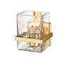 5_Bennington 7" High Modern Gold Wall Sconce more views