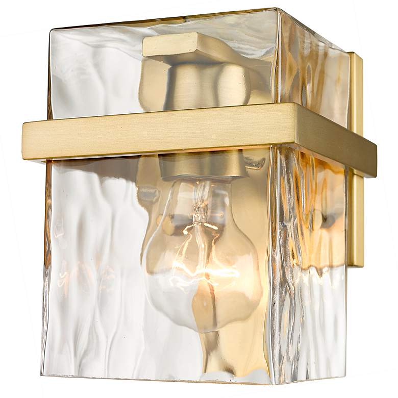 Image 6 Bennington 7" High Modern Gold Wall Sconce more views