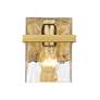 6_Bennington 7" High Modern Gold Wall Sconce more views