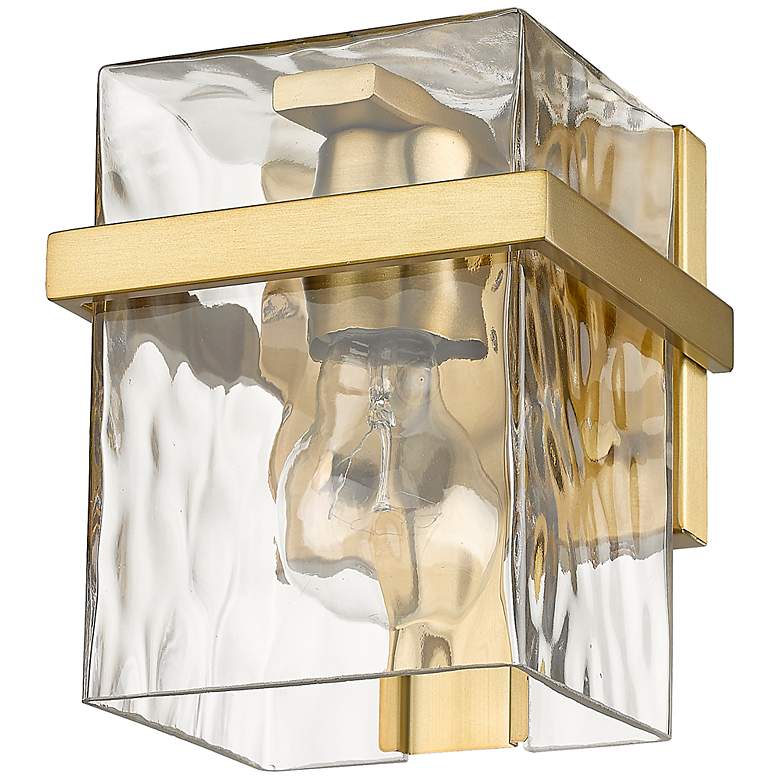 Image 7 Bennington 7" High Modern Gold Wall Sconce more views