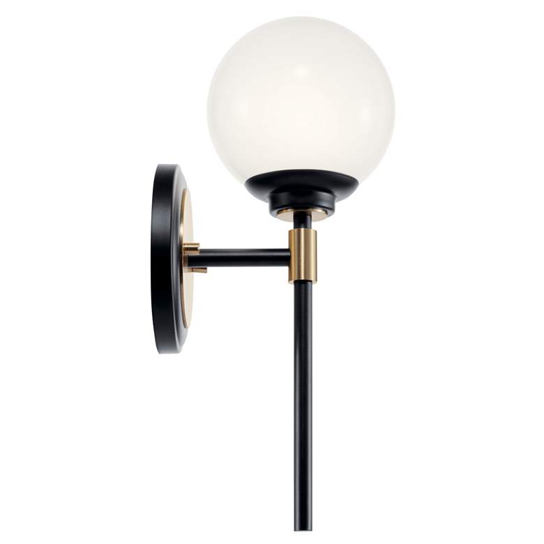 Image 2 Benno 13.75 Inch 1 Light Wall Sconce in Black and Champagne Bronze more views