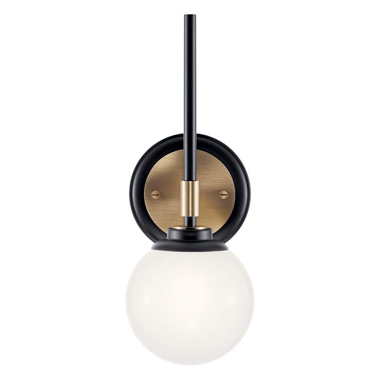 Image 4 Benno 13.75 Inch 1 Light Wall Sconce in Black and Champagne Bronze more views