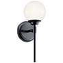 Benno 13.75 Inch 1 Light Wall Sconce in Black