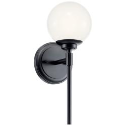 Benno 13.75 Inch 1 Light Wall Sconce in Black