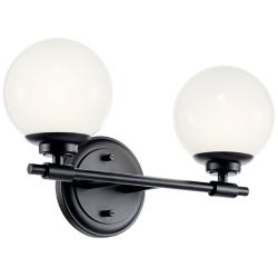 Benno 14.75 Inch 2 Light Vanity in Black