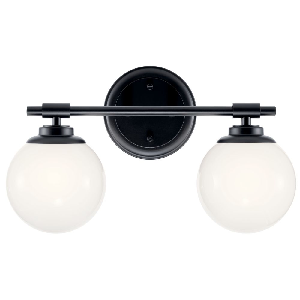 Image 4 Benno 2-in 2-Light Black Industrial Vanity Light more views