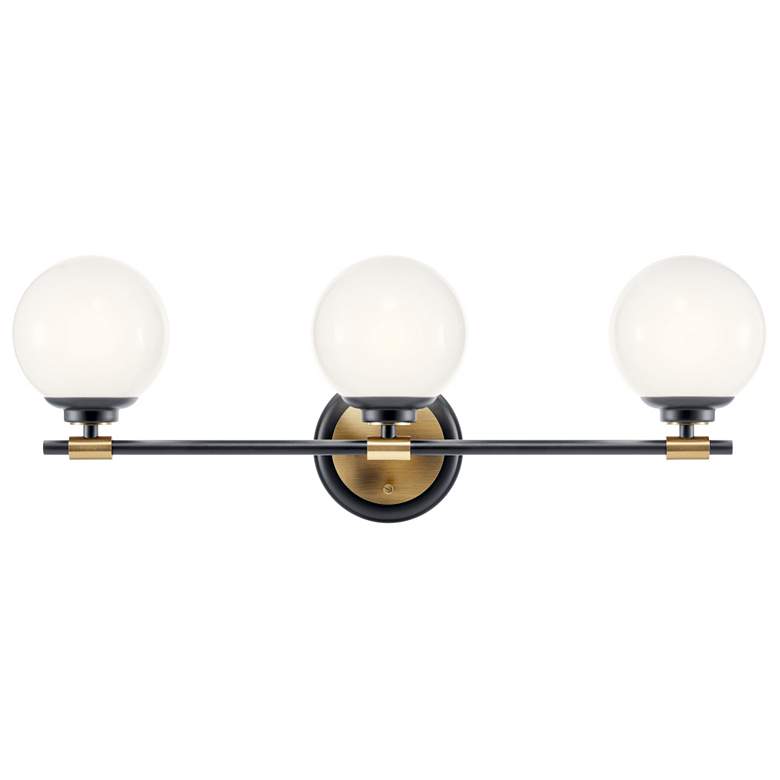 Image 6 Benno 24.5 Inch 3 Light Vanity in Black and Champagne Bronze more views