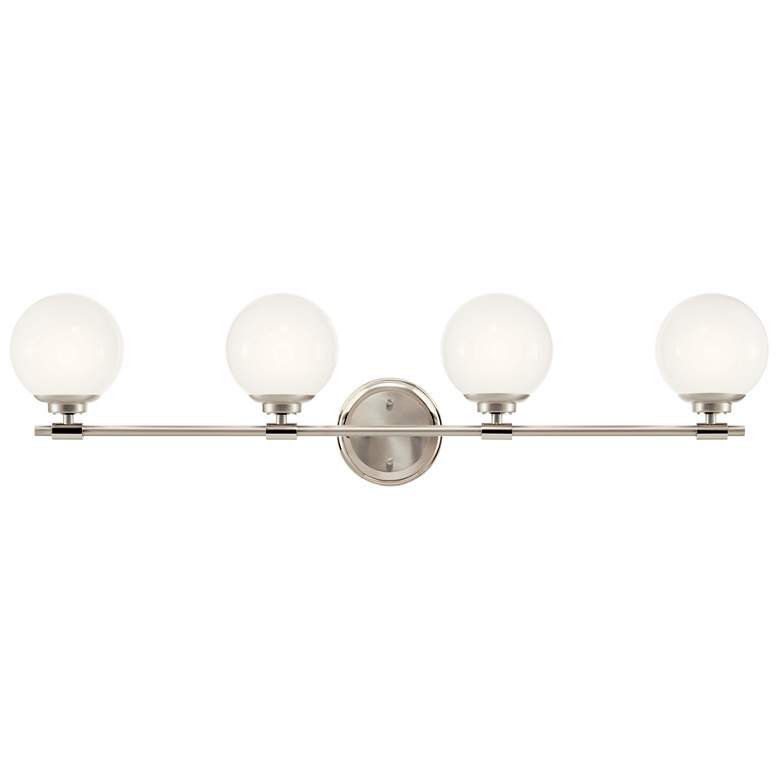 Image 3 Benno 34 Inch 4 Light Vanity in Polished Nickel and Brushed Nickel more views