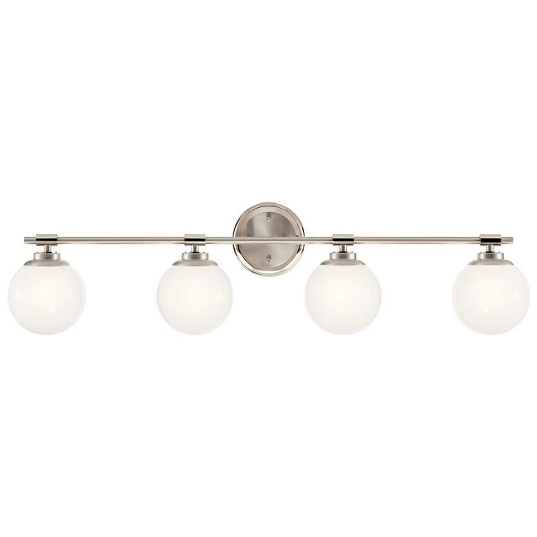 Image 4 Benno 34 Inch 4 Light Vanity in Polished Nickel and Brushed Nickel more views