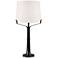 Benny Black Industrial Table Lamp with Built-in USB Port