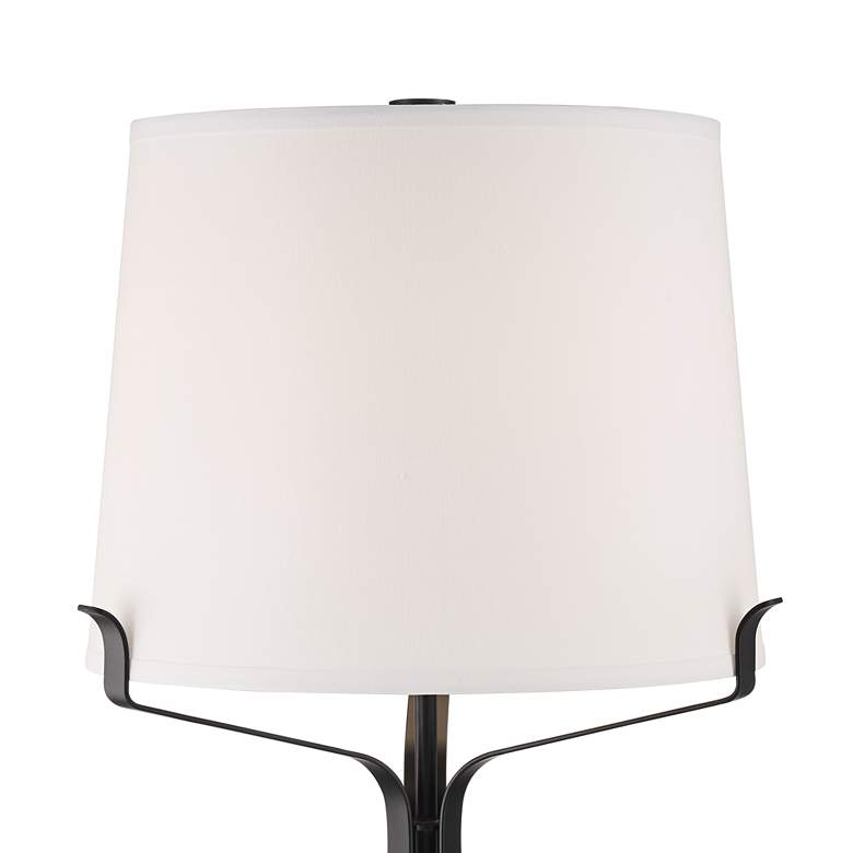 Benny Black Industrial Table Lamp with Built-in USB Port more views