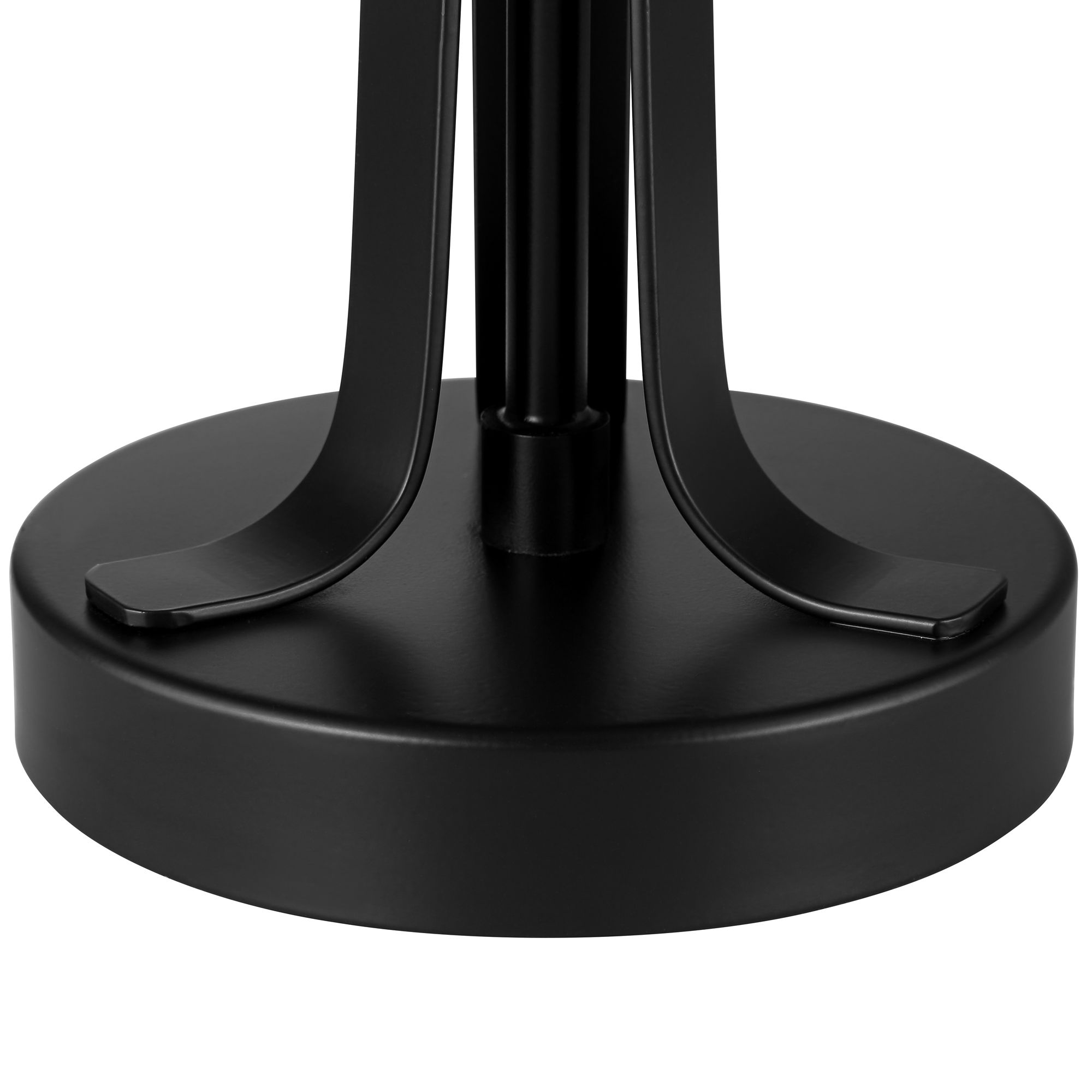 Benny Black Industrial Table Lamp with Builtin USB Port 86A77