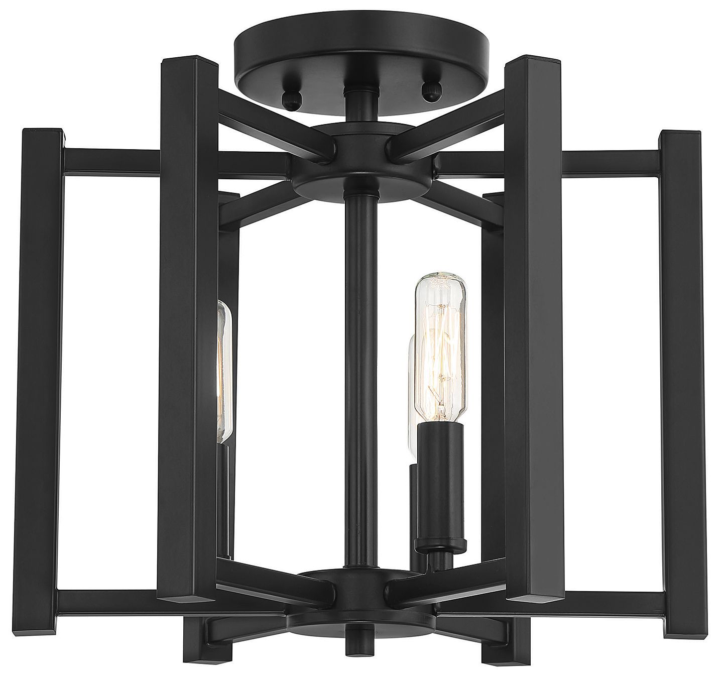 Image 3 Benson 3-Light Ceiling Light in Matte Black more views