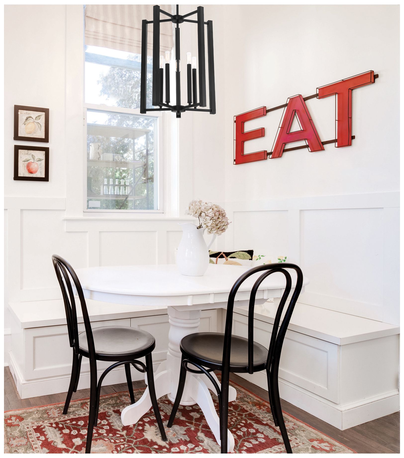Image 6 Benson 5-Light Pendant in Matte Black more views