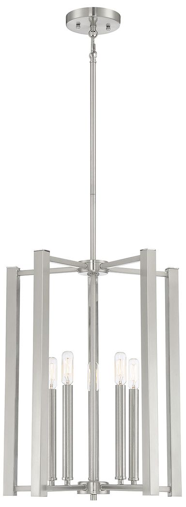 Thumbnail1 of Benson 5-Light Pendant in Satin Nickel