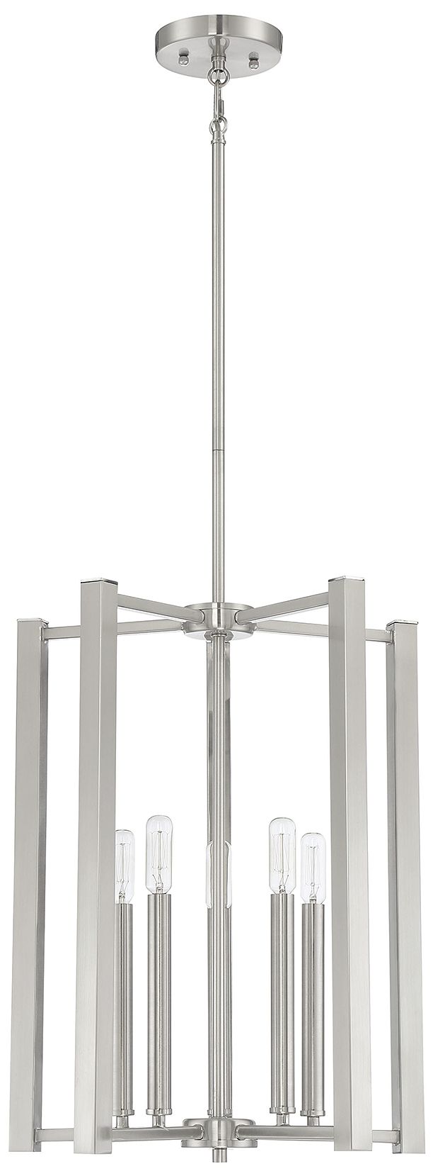 Thumbnail2 of Benson 5-Light Pendant in Satin Nickel more views