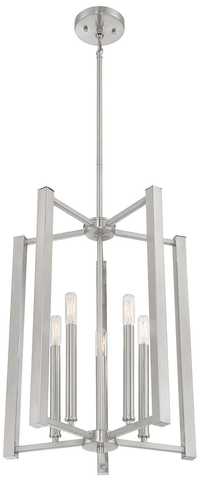 Thumbnail4 of Benson 5-Light Pendant in Satin Nickel more views