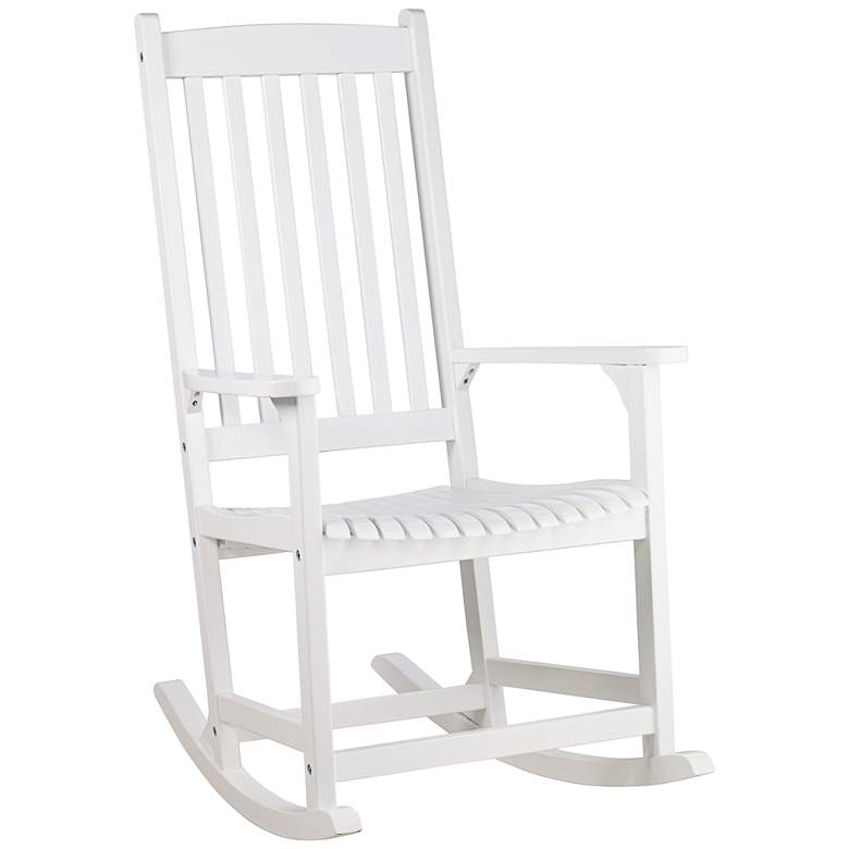 Image 1 Benson White Outdoor Rocking Armchair