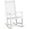 Benson White Outdoor Rocking Armchair
