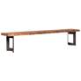 4_Bent Bench Small Brown more views