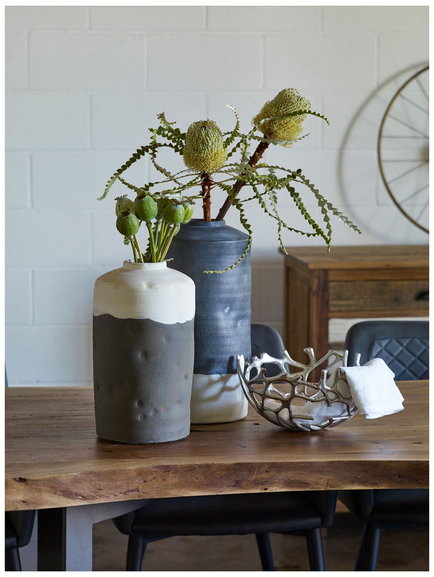 Bent Dining Table Large Brown