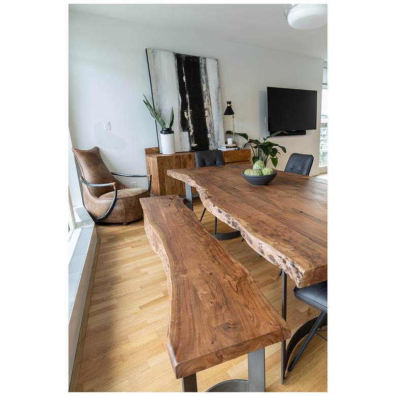 Image 7 Bent Small Dining Table Brown more views