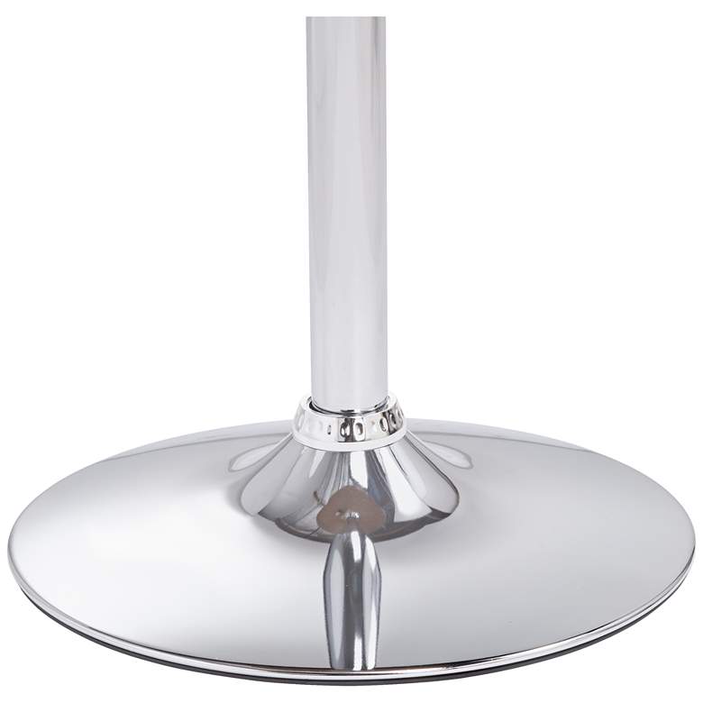 Image 6 Bentley 23 1/2" Wide Wood and Chrome Adjustable Pub Table more views