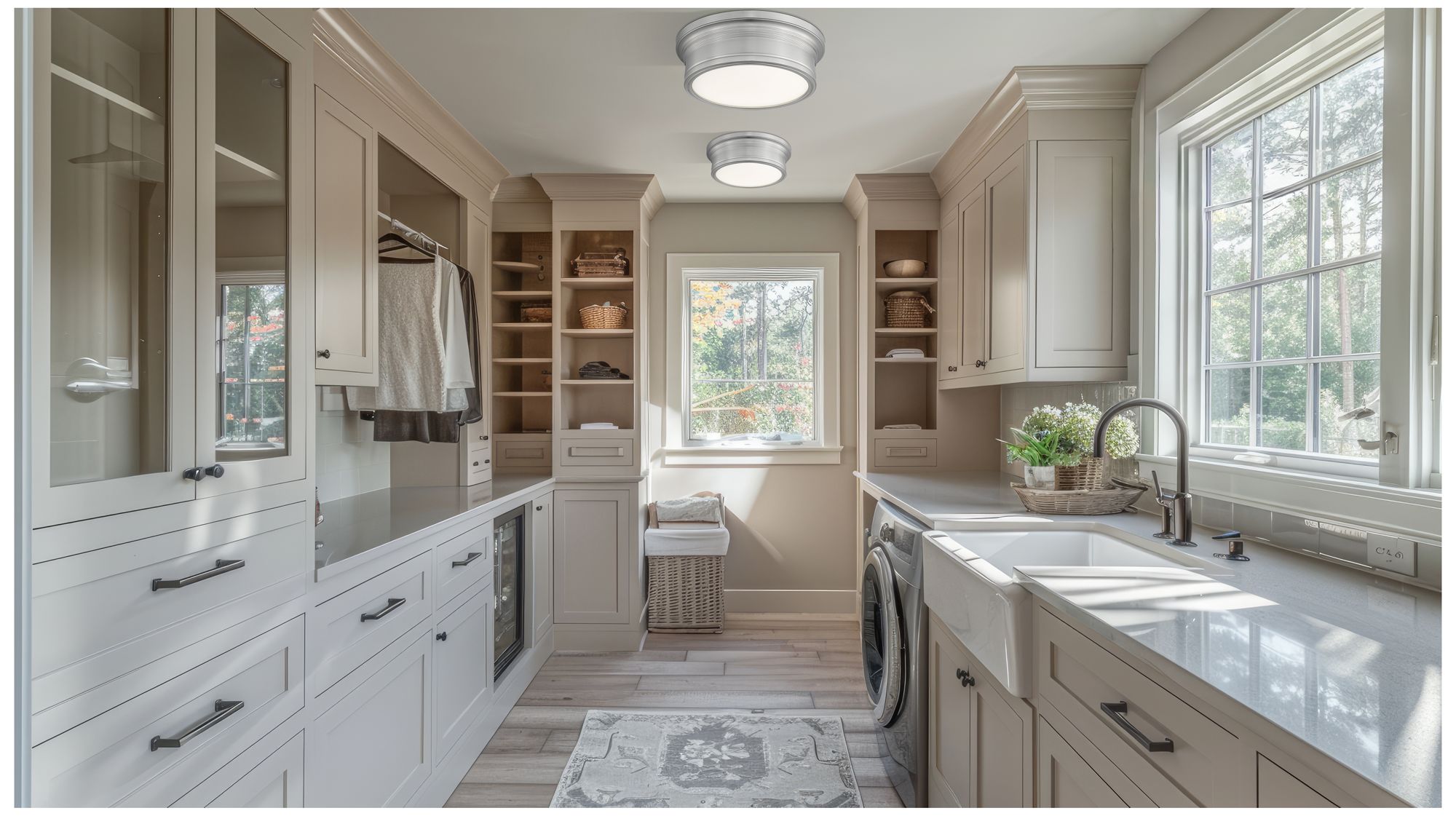 Image 3 Bentley by Z-Lite 12 inch Brushed Nickel 1 Light Flush Mount more views