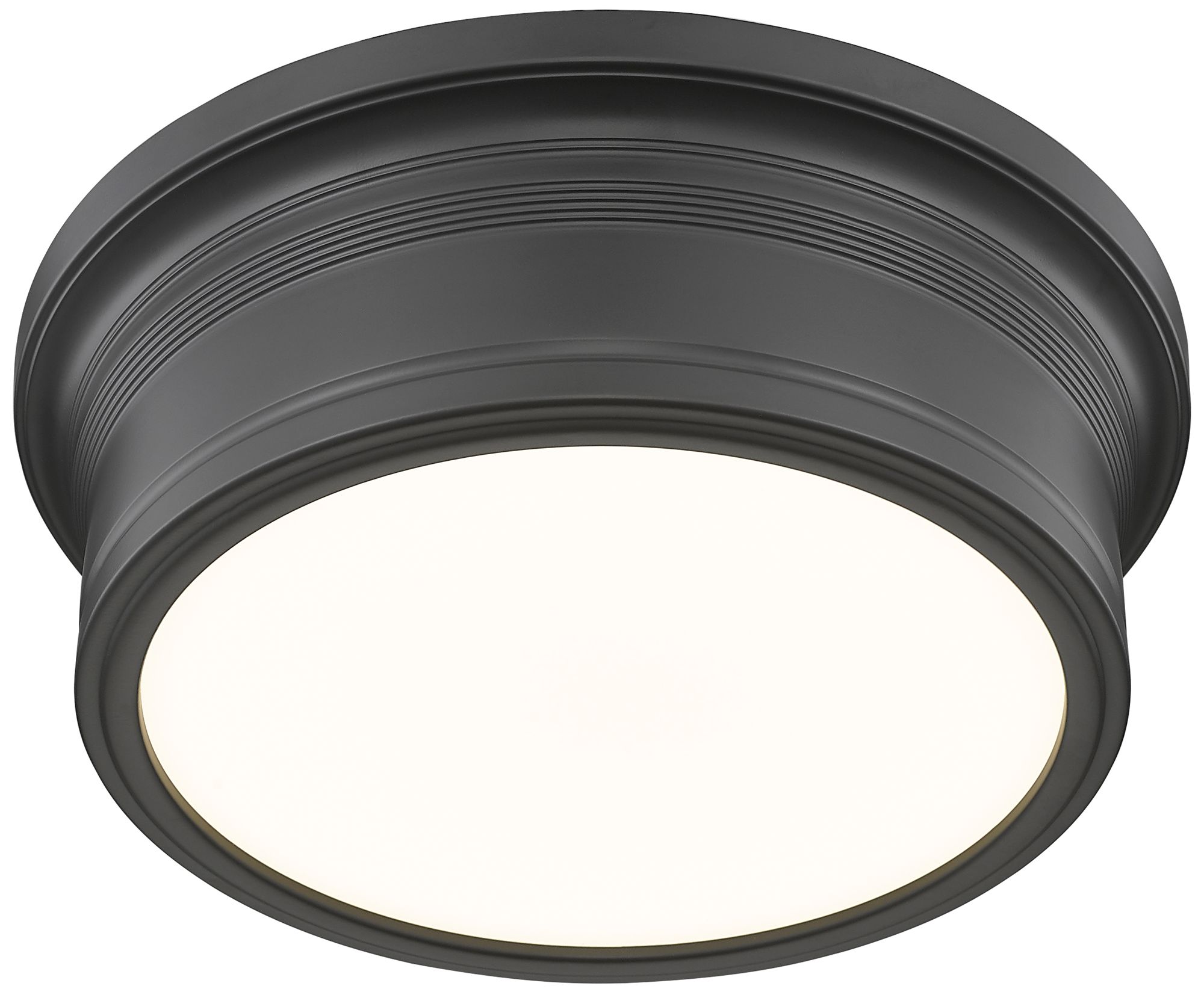 Image 5 Bentley by Z-Lite 12 inch Matte Black 1 Light Flush Mount more views