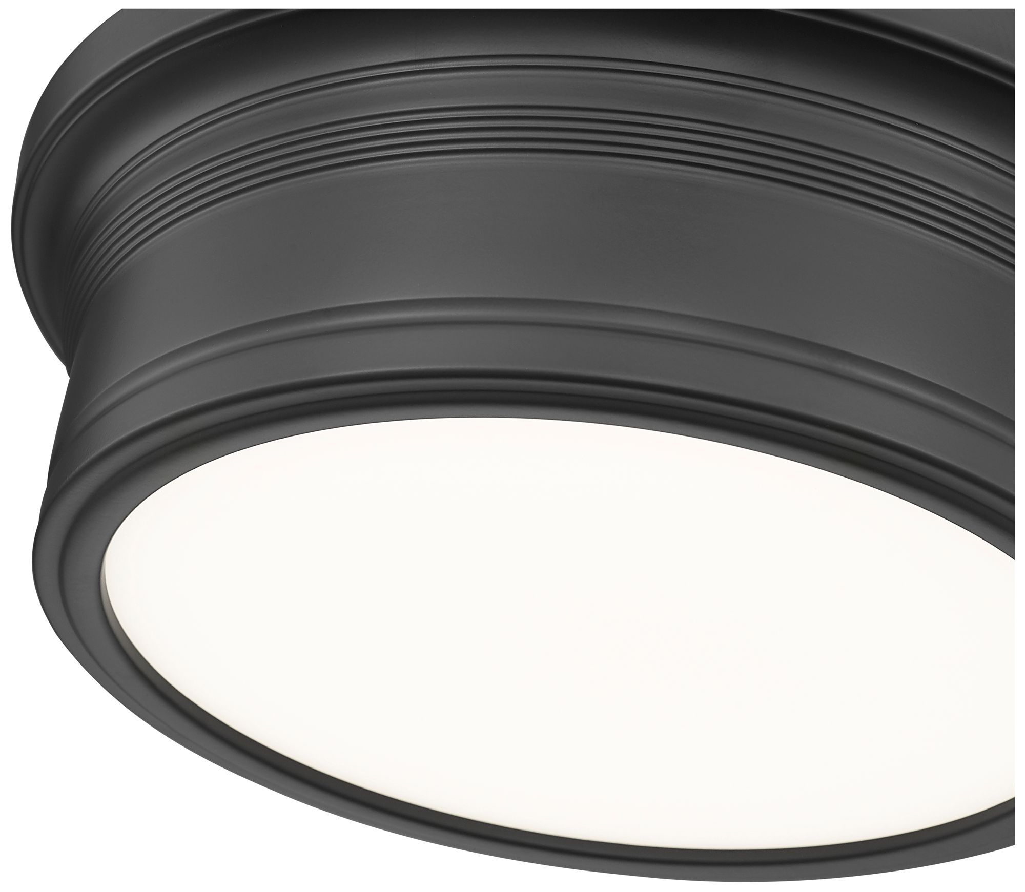 Image 6 Bentley by Z-Lite 12 inch Matte Black 1 Light Flush Mount more views