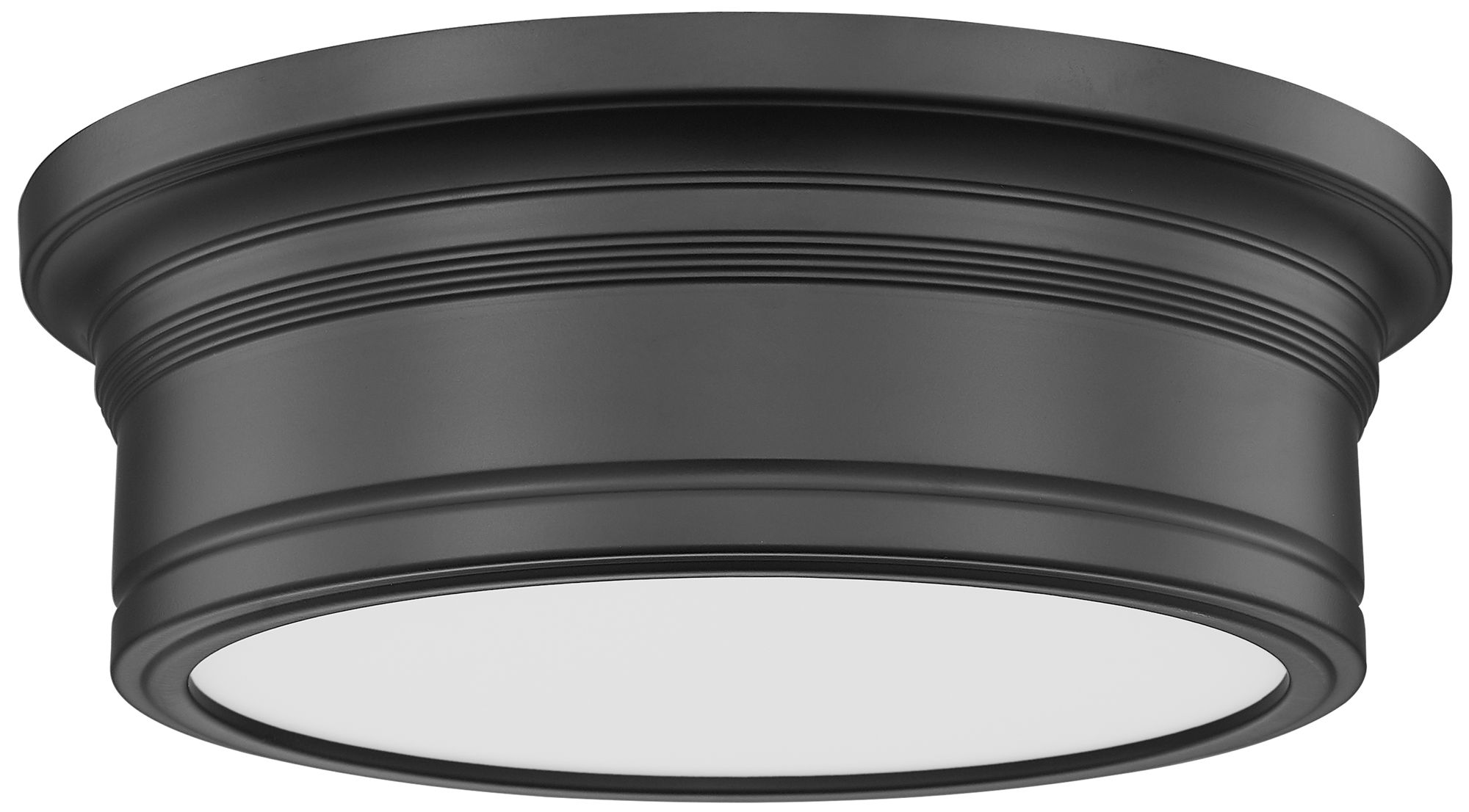 Image 7 Bentley by Z-Lite 12 inch Matte Black 1 Light Flush Mount more views