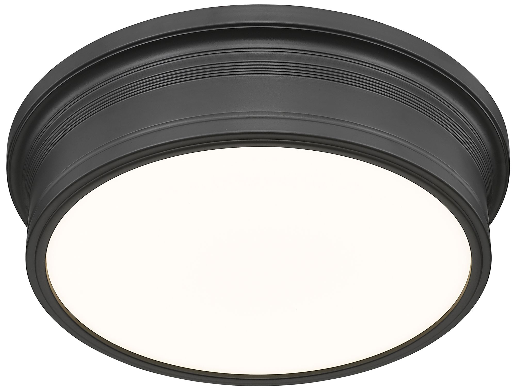 Image 5 Bentley by Z-Lite 16 inch Matte Black 1 Light Flush Mount more views