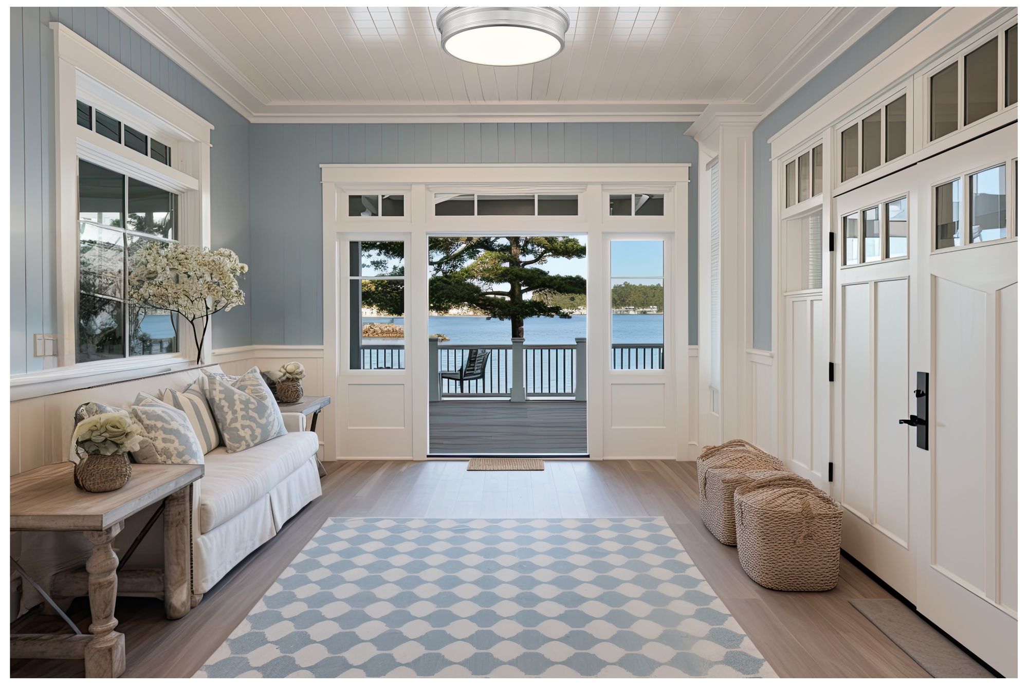 Image 3 Bentley by Z-Lite 20 inch Brushed Nickel 1 Light Flush Mount more views