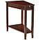 Bentley Maple Wedge Espresso Accent Table