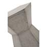 Bento 17 1/2" Wide Slate Gray Concrete Hexagon Accent Table