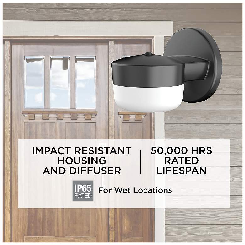 Image 4 Benton 5" High Black LED Outdoor Sconce more views