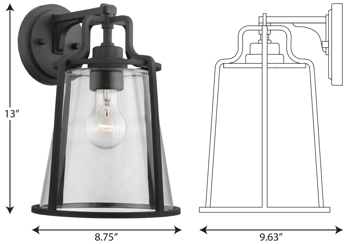 Image 4 Benton Harbor Collection One-Light Large Wall Lantern with DURASHIELD more views
