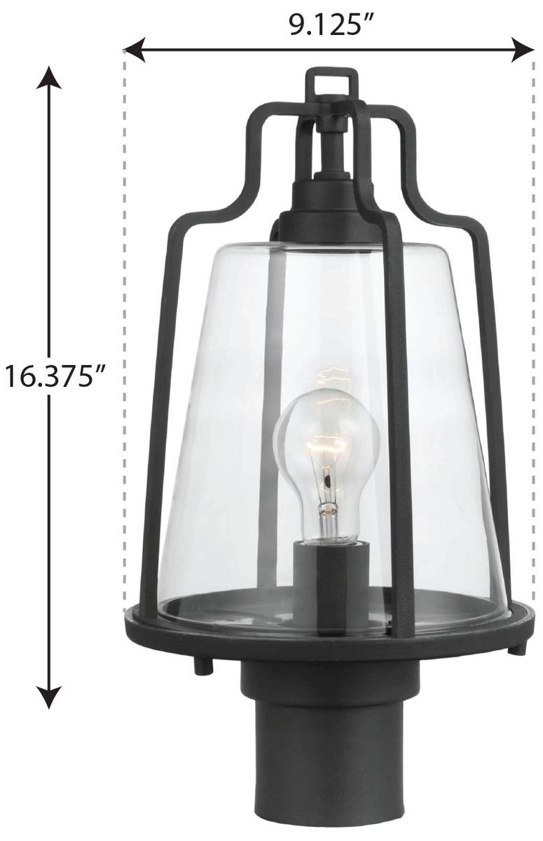 Image 5 Benton Harbor Collection One-Light Post Lantern with DURASHIELD more views