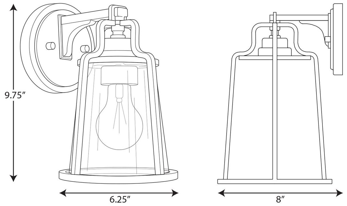 Image 4 Benton Harbor Collection One-Light Small Wall Lantern with DURASHIELD more views