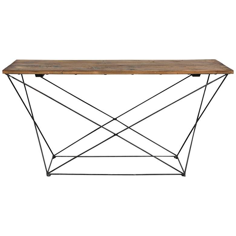 Image 1 Benton Reclaimed Wood Console Table
