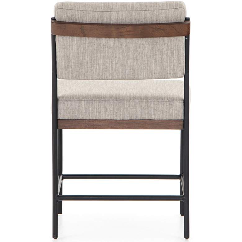 Image 6 Benton Savile Flannel with Almond Wood and Iron Modern Dining Chair more views