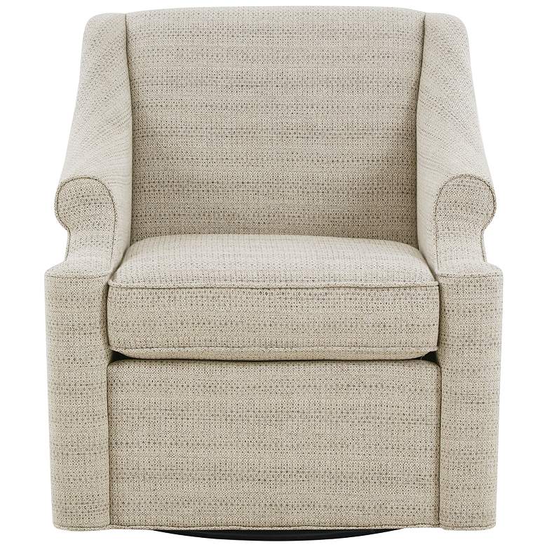 Image 7 Benton Tan Fabric Swivel Glider Chair more views