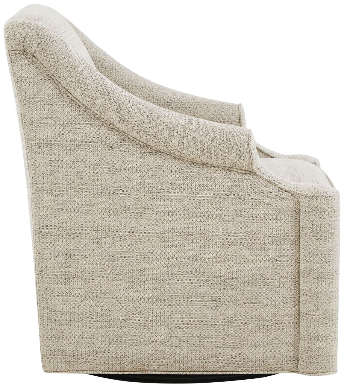 Benton Tan Fabric Swivel Glider Chair