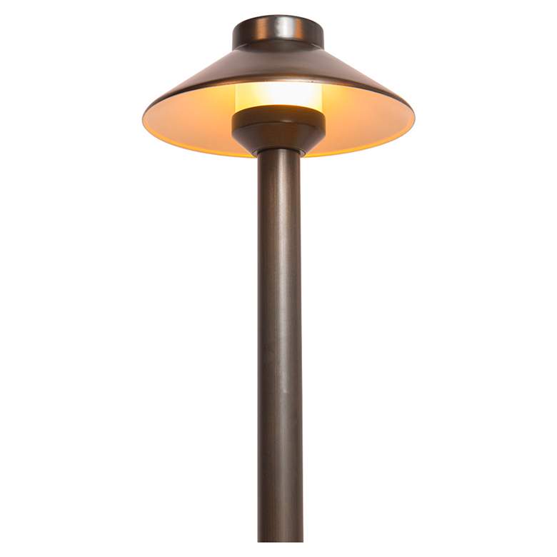 Image 3 Berelson 18" High Natural Brass Metal Landscape Path Light more views