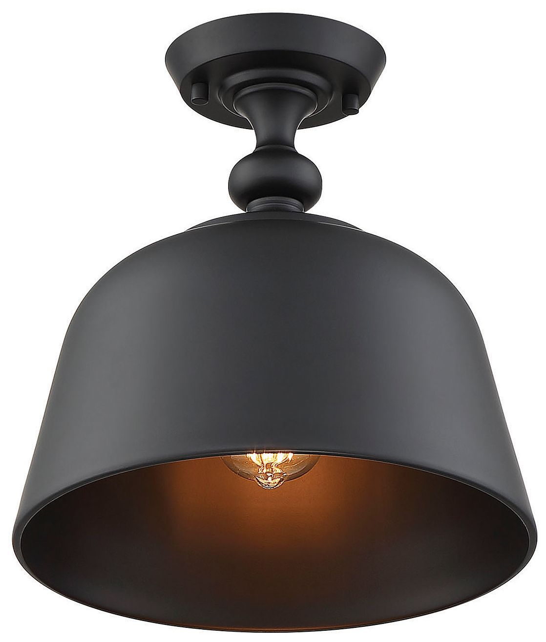 Image 2 Berg 1-Light Ceiling Light in Matte Black more views