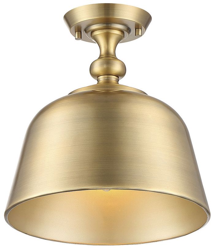 Berg 1-Light Ceiling Light in Warm Brass