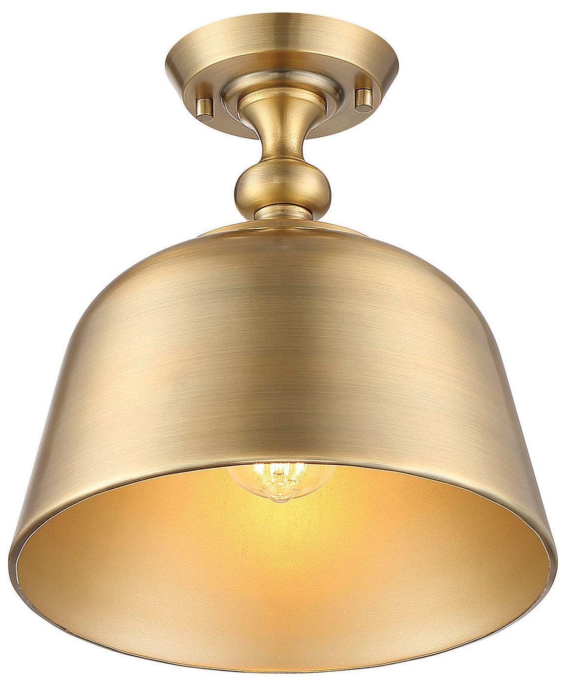 Image 2 Berg 1-Light Ceiling Light in Warm Brass more views