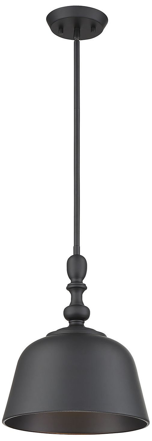 Berg 1-Light Pendant in Matte Black